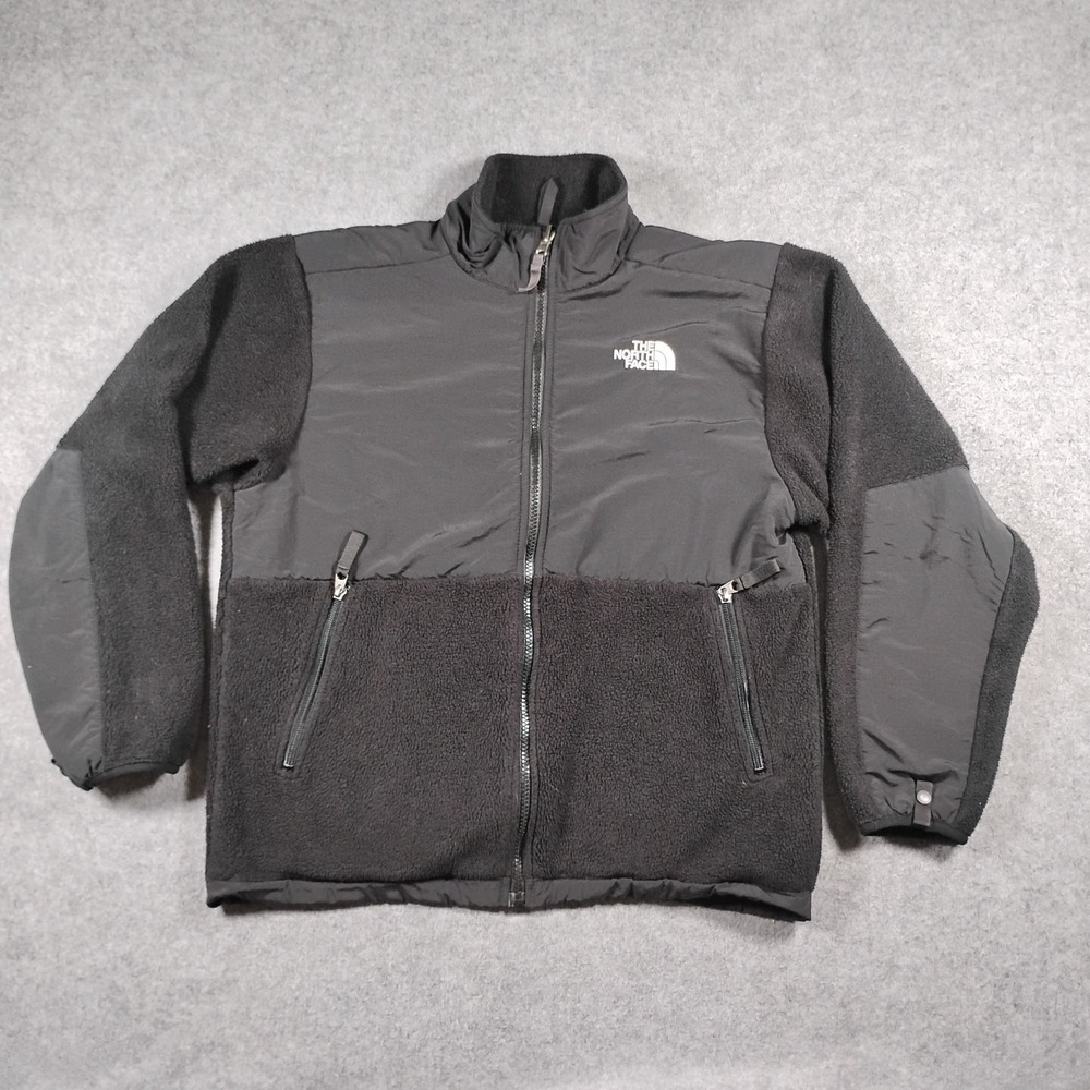 The North Face Boys Denali Polartec Fleece Full Zip Jacket Black Size Large